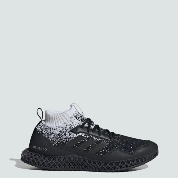 RARE Adidas Men's Black White Ultra 4D Mid Sneakers - Picture 3 of 4
